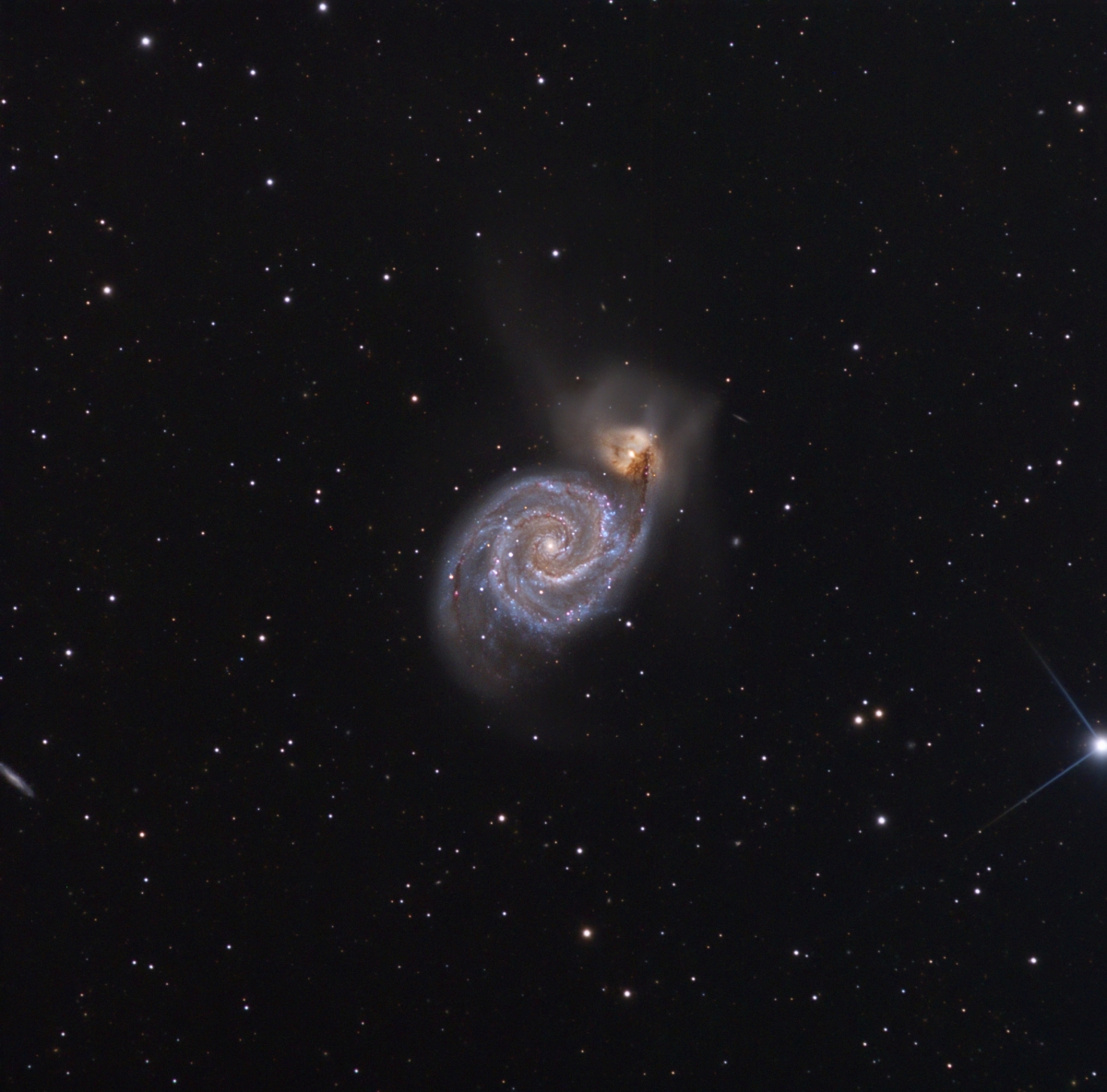 Messier-51/Whirlpool Galaxy